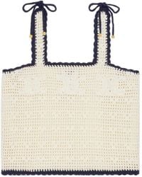 Celine - Triomphe Crop Top - Lyst