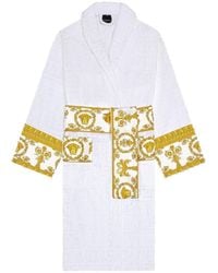 Versace - I Love Baroque Belted Bathrobe - Lyst