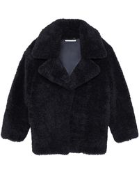 Stella McCartney - Belted Plush Teddy Jacket - Lyst