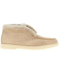 Santoni - Round Toe Ankle Boots - Lyst