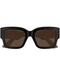 Gucci - Eyewear Square Frame Sunglasses - Lyst