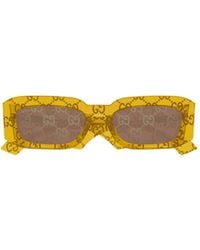 Gucci - Eyewear Rectangular Frame Sunglasses - Lyst
