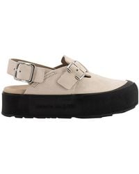 McQueen - Buckle-Fastened Open-Toe Sandals - Lyst