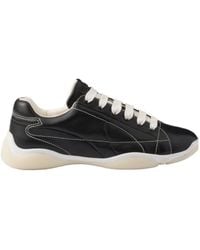 Prada - Logo Detailed Lace-Up Sneakers - Lyst