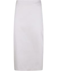 Twinset - Logo Plaque Zipped Skirt - Lyst