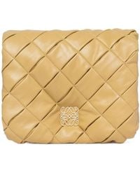 Loewe - Puffer Goya Woven Shoulder Bag - Lyst
