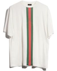 Gucci - Vertical Stripe T-Shirt - Lyst