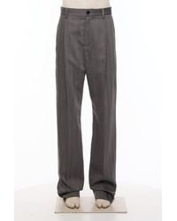 Valentino - Pleated Straight Leg Pants - Lyst