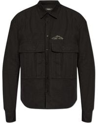 DSquared² - Icon Logo Printed Long-Sleeved Shirt - Lyst