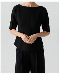 Theory - Short-Sleeve Blouse - Lyst