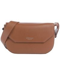 Emporio Armani - 1981 Grainy Leather Shoulder Bag - Lyst
