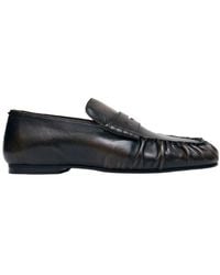 Alohas - Aven Vintage Effect Leather Loafers - Lyst