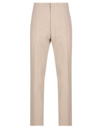 ZEGNA - Elastic-Waist Linen Pants - Lyst