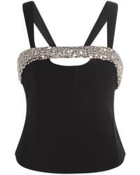 Jonathan Simkhai - Crystal-Embellished Corset Top - Lyst