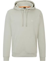 BOSS - Boss Logo Patch Drawstring Hoodie - Lyst