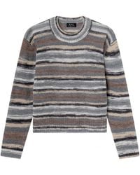 A.P.C. - Striped Sweater - Lyst