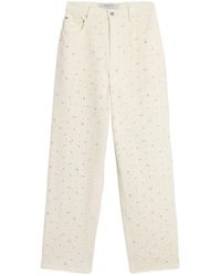 Golden Goose - Straight-Leg Embellished Jeans - Lyst