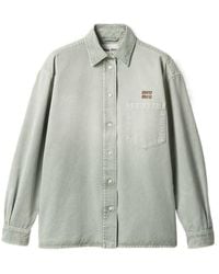 Miu Miu - Cotton Relaxed Shirt - Lyst