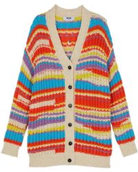 MSGM - Aglia Knitted Cardigan - Lyst