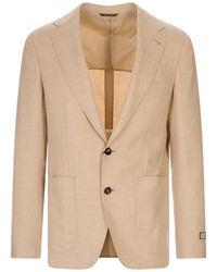 Canali - Single-Breasted Patch-Pocket Blazer - Lyst