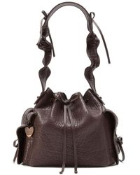 Acne Studios - Ruffled Drawstring Shoulder Bag - Lyst