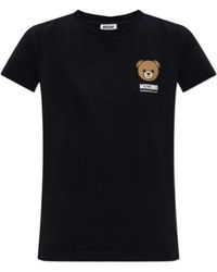 Moschino - Bear-Printed Short Sleeved T-Shirt - Lyst