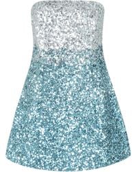 retroféte - Retrofete Tancy Strapless Sequin Mini Dress - Lyst