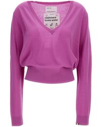Extreme Cashmere - V-Neck Wool Blend Knit Sweater - Lyst