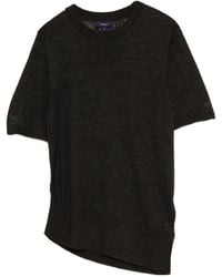 Soeur - Asymmetric-Hemline Short-Sleeve T-Shirt - Lyst