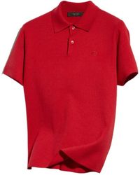Gucci - Knit Silk Cotton Polo Shirt - Lyst
