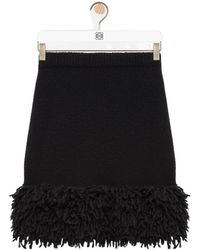 Loewe - Elasticated Waist Slim Fit Skirt - Lyst