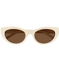 Saint Laurent - Eyewear Cat-Eye Frame Sunglasses - Lyst