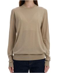TOTEME - Fine-Knit Crew-Neck Sweater - Lyst