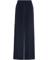 Max Mara - Volonta Wide-Leg Silk Trousers - Lyst
