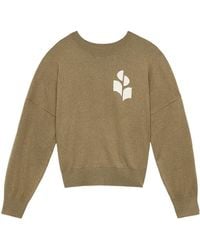 Isabel Marant - Isabel Marant Étoile Marisans Logo Intarsia Knitted Jumper - Lyst