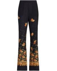 Etro - Paisley Printed Straight Leg Trousers - Lyst