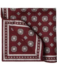 Brunello Cucinelli - Logo Patch Graphic Printed Pocket Square - Lyst