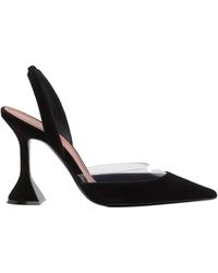 AMINA MUADDI - Lara Sling 95 Suede And Transparent Pvc - Lyst
