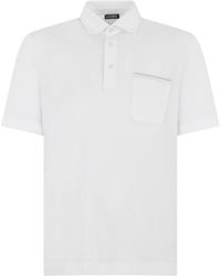 ZEGNA - Chest-Pocket Short-Sleeve Polo Shirt - Lyst