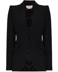 McQueen - Single-Breasted Tailored Blazer - Lyst
