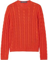 Ralph Lauren - Aran-Knit Jumper - Lyst