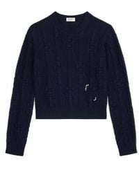 Celine - Chains Cashmere Crew Neck Sweater - Lyst