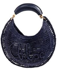 Chloé - Chloé Summer Banana Woven Top Handle Bag - Lyst