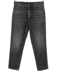 Dondup - Koons Button-Fly Cropped Jeans - Lyst