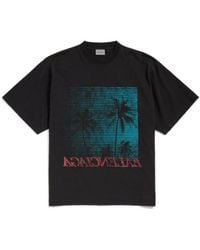 Balenciaga - Graphic Printed Crewneck T-Shirt - Lyst