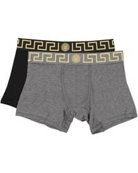 Versace - Two-Pack Logo-Waistband Boxers - Lyst