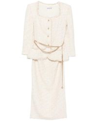 Self-Portrait - Bouclé Chain-Melt Midi Skirt And Jacket Set - Lyst