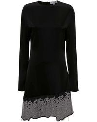 JW Anderson - Jw Anderson Distressed Glitter Hem Dress - Lyst