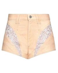 Isabel Marant - Light Wash High Waist Denim Hot Pants - Lyst