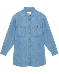 Isabel Marant - Isabel Marant Étoile Button-Up Denim Shirt - Lyst